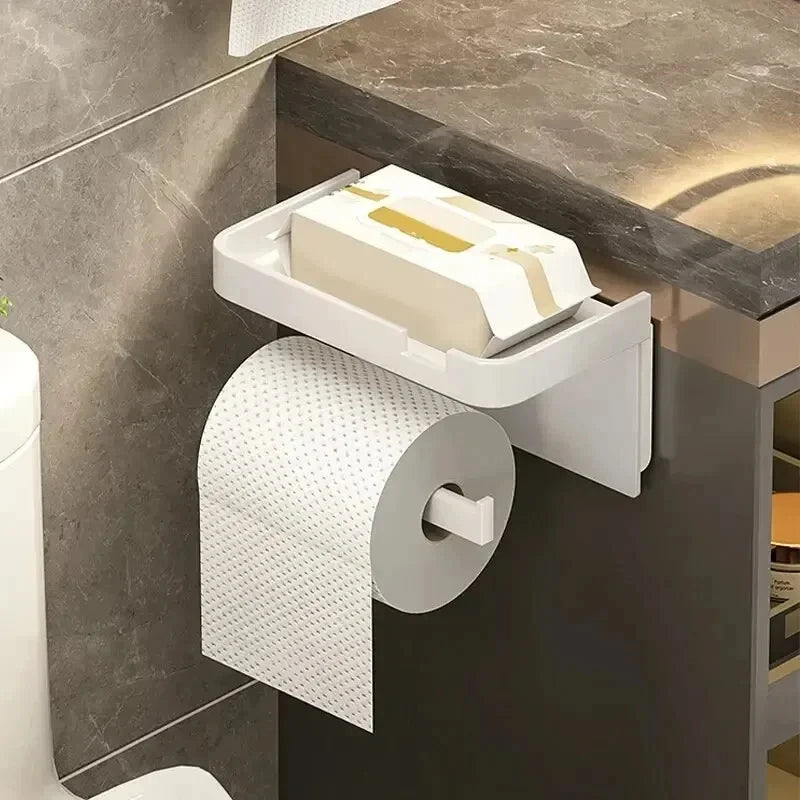 porte serviettes moderne adhésif gris blanc mat étagère cuisine évier rangement utilitaire