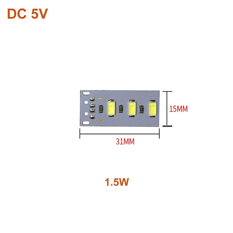 bande led 5v blanc blanc chaud diodes modernes 12w 5w 4w sans filaire 20cm