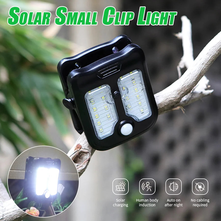 lumière solaire compacte 20 led super lumineuses pinces ajustables moderne étancheextérieur campingDecorationMurale