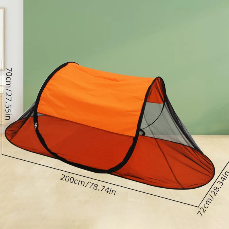 tente pop up anti insectes vert fluo moderne pliante voyage camping sac rangement polyester