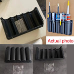 organisateur mural tubes noir gris fixations vis industriel utilitaire garage atelier