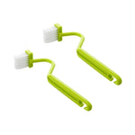 brosse nettoyer wc rose bleu vert moderne pois blancs adhésif fixe poignée portable respectueux