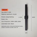 applique murale moderne aluminium noir ip65 2492000lm led 85265vextérieur