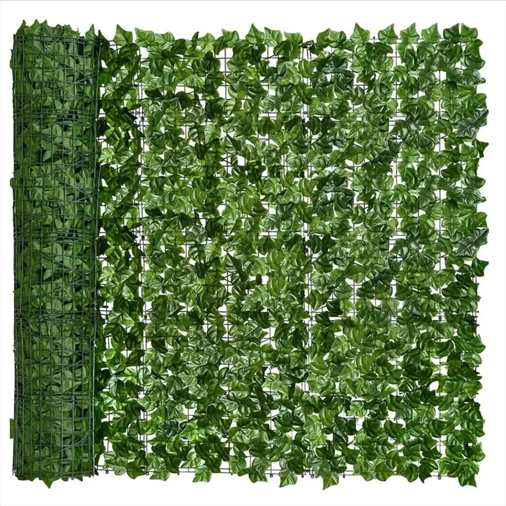 rideau végétal artificiel feuilles vertes lierre moderne clips extérieur décoration balcon jardin maison