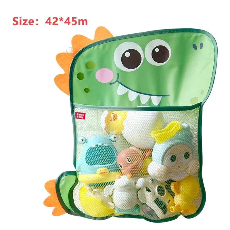 Sac rangement bain maille fine blanc succion moderne jouets bain shampooing savon brosse