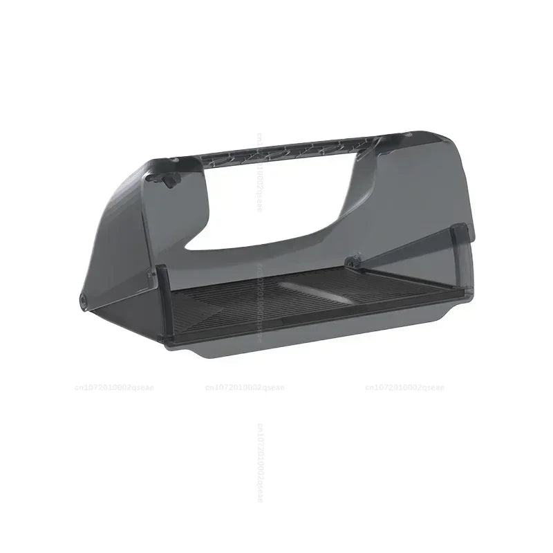 rangement caché plateau organiser feutre texturé gris noir sous écran central tesla model model