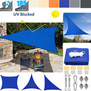 voile bleu tissu oxford pvc uv résistant contemporain extérieur métallique cordelette inclusion fixations complète