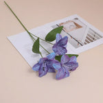 fleurs artificielles lys violet rose blanc décoration moderne mariage intérieur anniversaire baby shower
