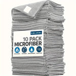 serviettes microfibres gris bleu vert rose violet rouge texture douce modernes utilitaires 25x25cm