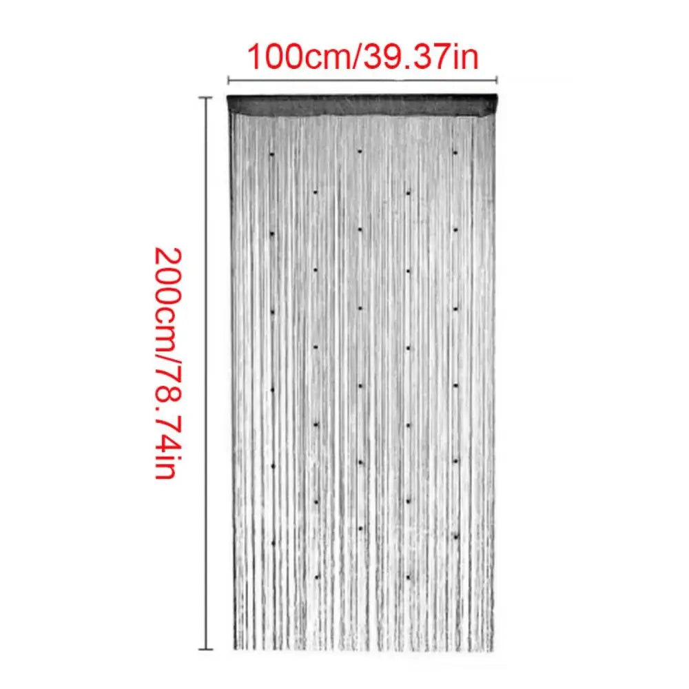rideau franges transparent deco noel arbres étoiles festif classique polyester blanc