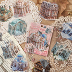 autocollants deco maison miniatures paysages scrapbooking etiquettes journal artisanal details architectural jardins voiles instructions