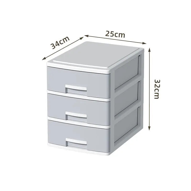 rangement tiroirs multi niveaux couvercle coulissant moderne gris clair blanc matériau métal organisateur