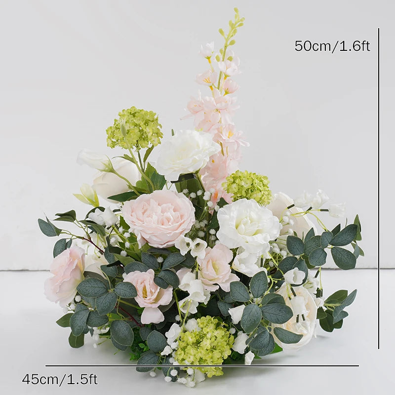 bouquets fleurs artificielles blanc rose bleu vert décoration maison anniversaire mariage party événement