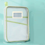 sac rangement documents transparent moderne fermeture glissière réutilisable respectueux environnement pratique fournitures scolaires