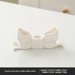support bougie moderne rouge rose blanc ruban brillant décoration intérieure chic aromathérapie maison erotique