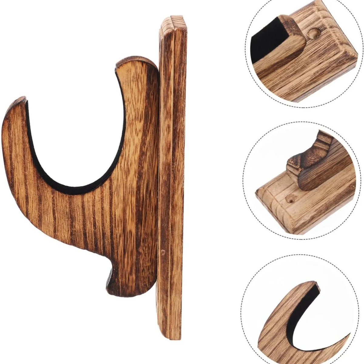 support mural bois rustique tringles objets cure dents médieval fixations vis