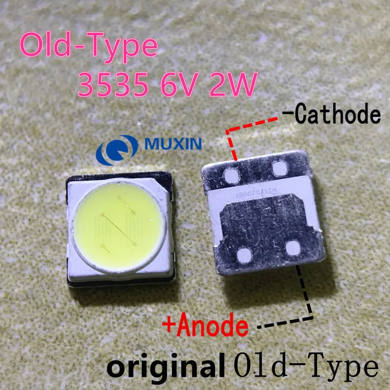 diodes led blanc froid 3v 6v 3535 surface mount électronique cathode anode