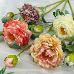 décoration mariage bouquet artificiel pivoine rose blanc naturelintérieur