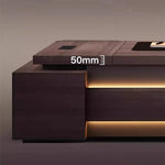 moderne bois marron foncé minimaliste tapis assemblage facile adaptable pdg