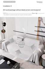 housse canapé moderne rayures noir blanche coton polyester gris clair coussin decoratif