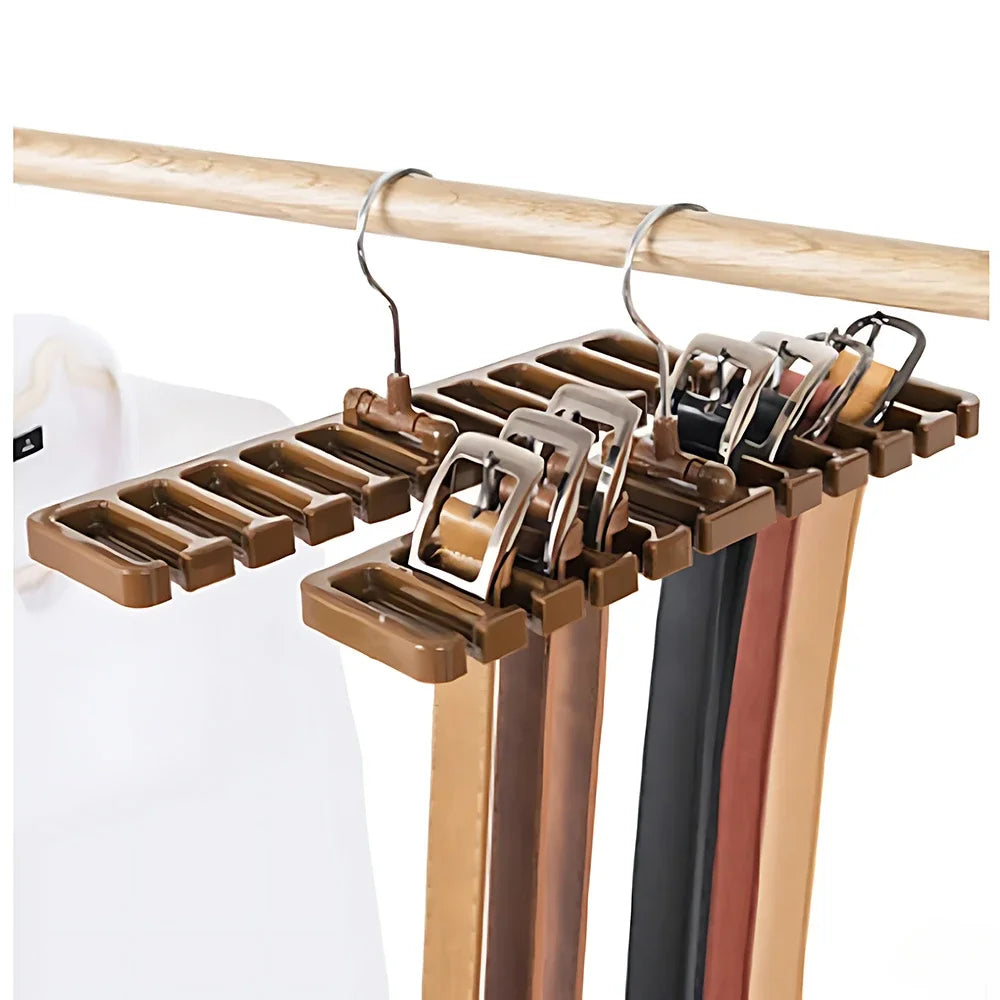 porte ceintures multifonctionnels marron blanc noir compartiments clips organisateur moderne.storage