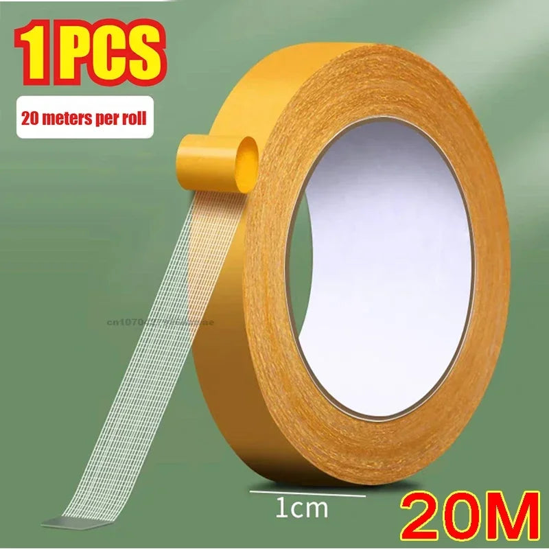 ruban adhésif double face jaune blanc moderne 20m adhésif fort grille transparent plomberie bricolage