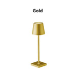 veilleuse sans fil lampe table rechargeable tactile blanc doré moderne
