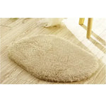 tapis bain doux absorbant mousse mémoire forme ovale couleur variée moderne