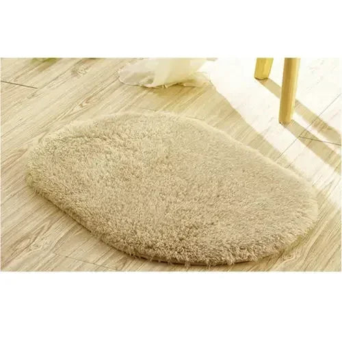 tapis bain doux absorbant mousse mémoire forme ovale couleur variée moderne