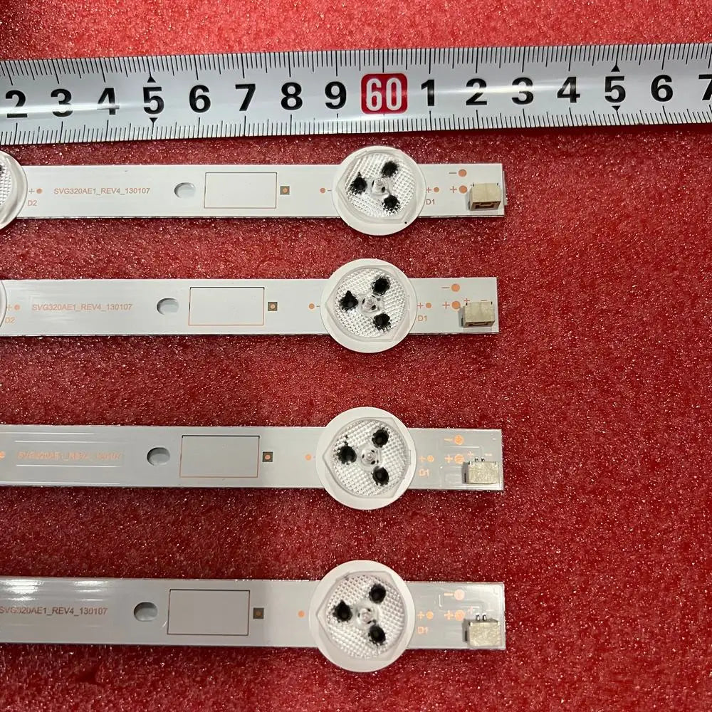 bandes rétroéclairage led téléviseur argenté noir blanc modernes fixations 60mm