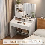 table maquillage moderne miroir lumineux tabouret blanc mdf chambre coucher