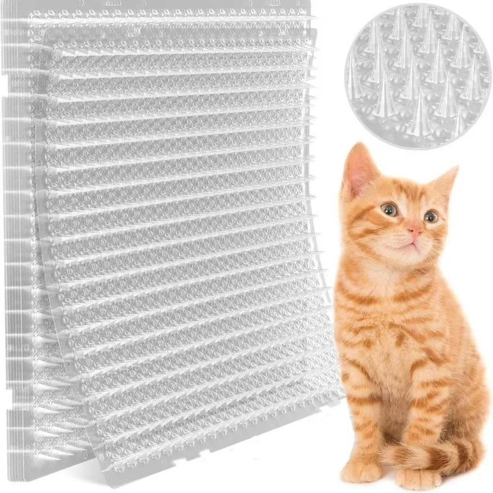 tapis anti chat protection meubles pointes transparentes texture alvéolaire moderne perforations dissuasives