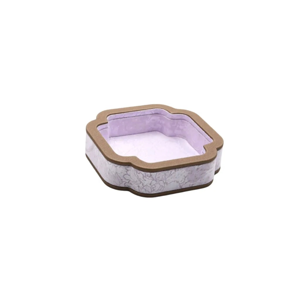 boîtes bijoux imprimé floral violet noir orange vert classique respectueux environnement pastorale rechargeableABCDEFGHIJKL