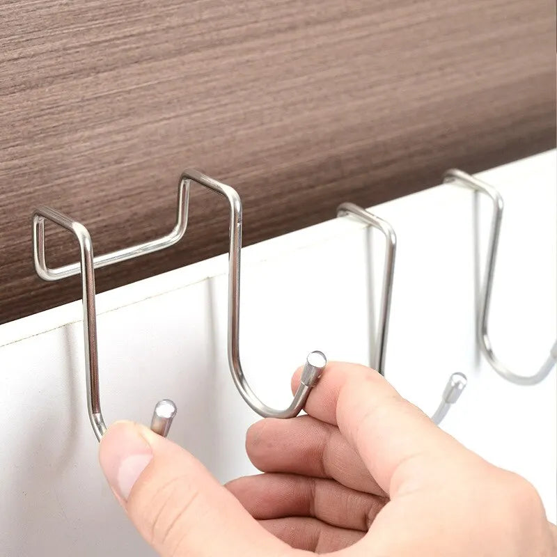 crochet mural moderne argenté lisse durable minimaliste facile installer pièces