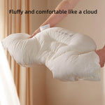 oreiller bébé blanc uni forme confortable sommeil latéral cou tête couverture nocturne enfant fourrager