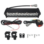 lampe led travail noir tout terrain clips vis condensateur atv suv moto vtt