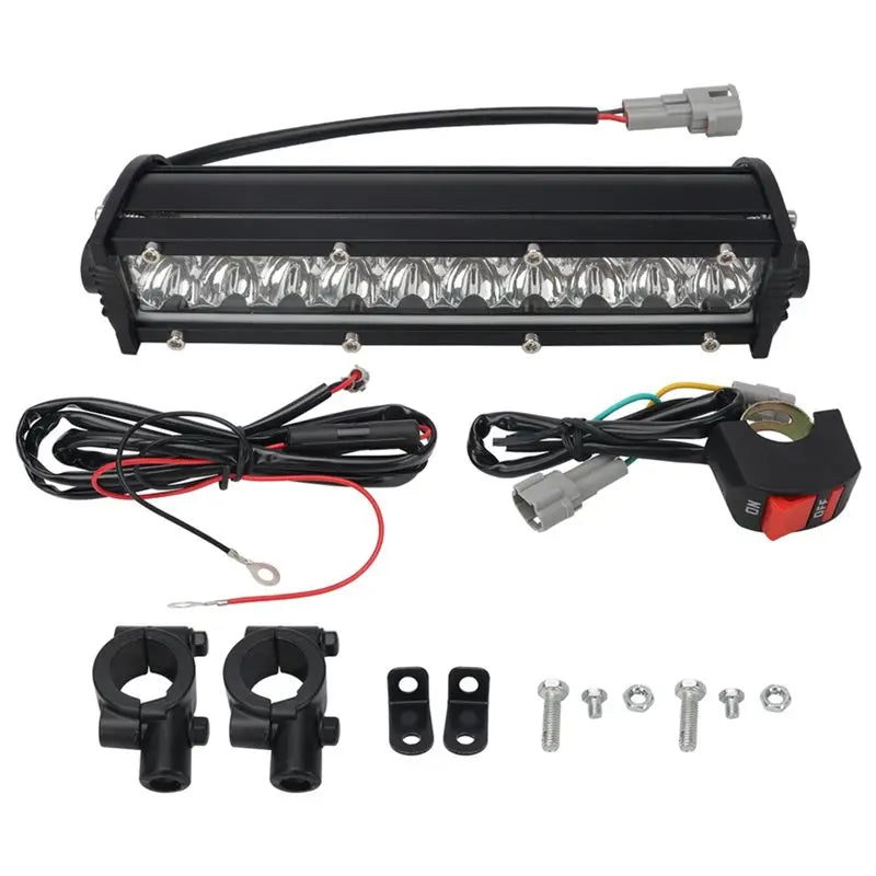 lampe led travail noir tout terrain clips vis condensateur atv suv moto vtt
