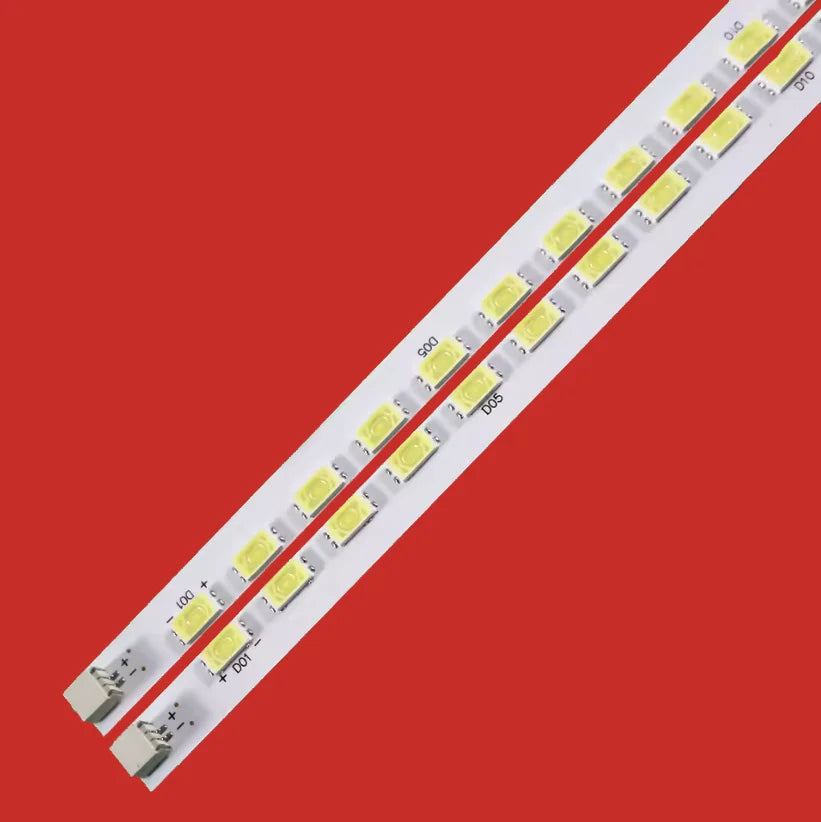 barre lumineuse led 38 diodes blanc rouge moderne sans fixation 3v