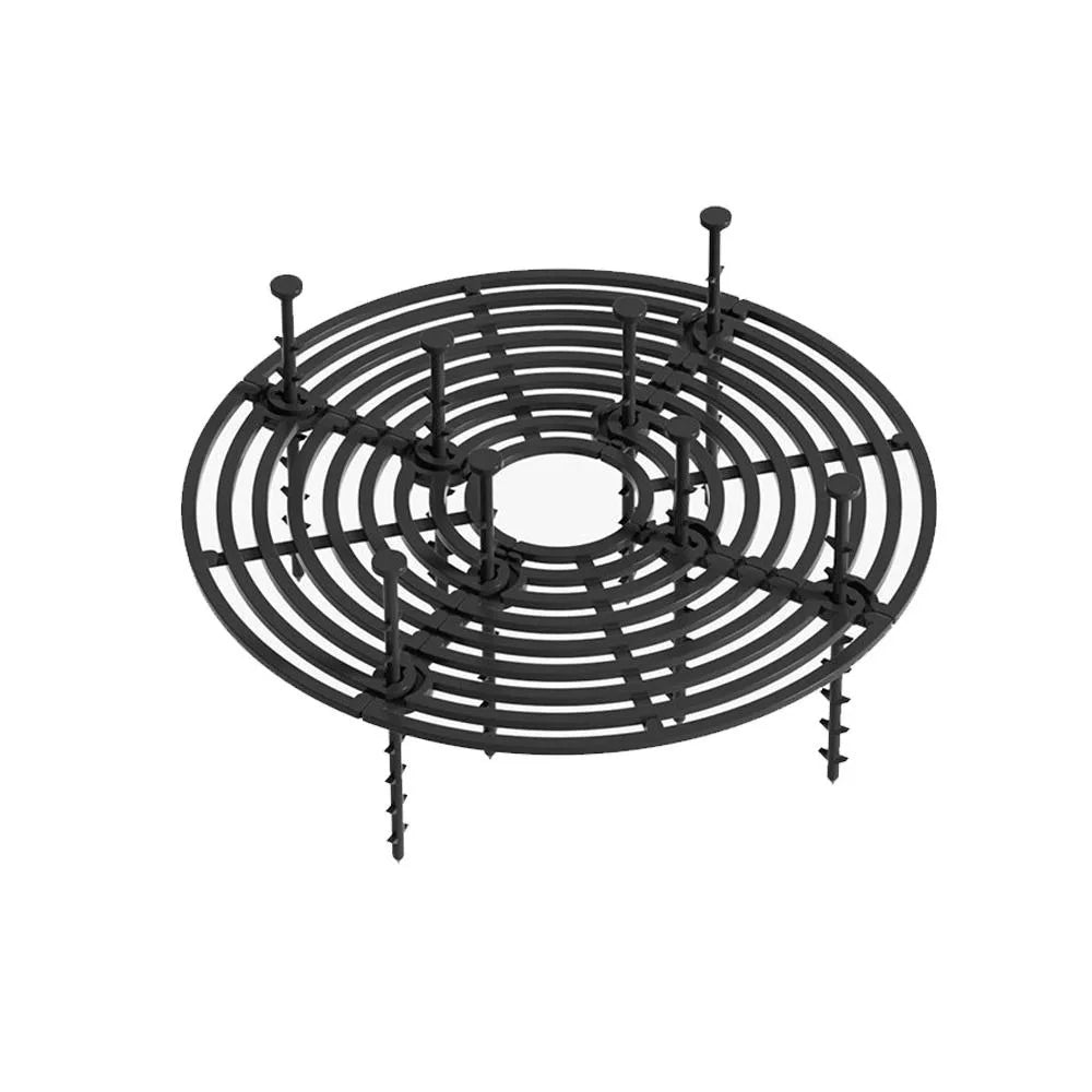 grille support plantes moderne noir marron clair 19cm 30cm 52cm rayonnant