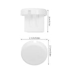 clips rideau blancs ronds lisses adhésifs modernes rideaux sans fil store enrouleur 20mm