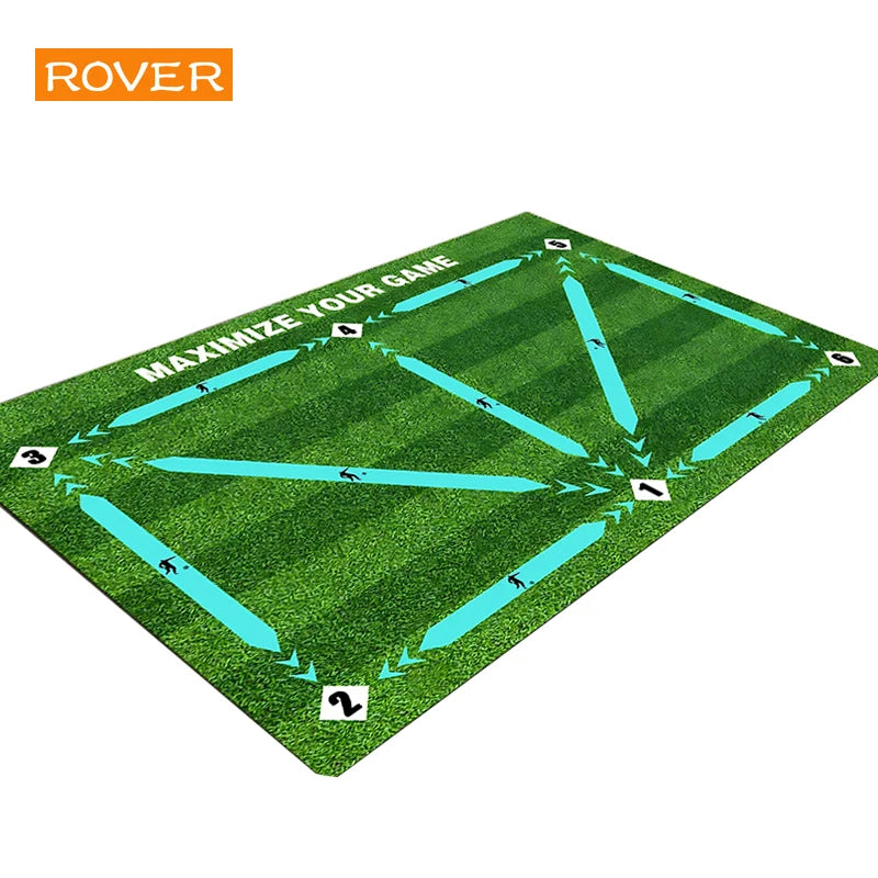 tapis entraînement football vert blanc noir terrain ballons didactique pratiqueintérieurextérieur