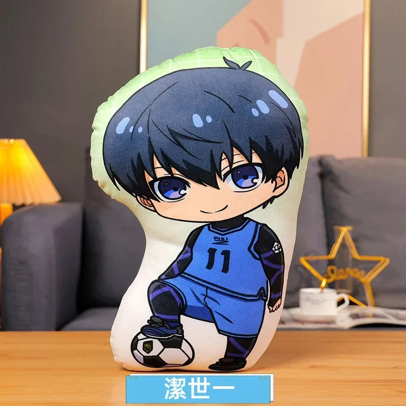 coussin anime personnages football ballons peluche lavable adulte oblong itoshi seishiro meguru