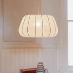 lampe suspendue tissu blanc rayures moderne salon chambre chaîne flux lumineux 249 2000 volts