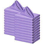 serviettes table satin rouge classiques 30x30cm coton opaques