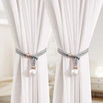 rideaux polonais moderne blanc rose gris bleu adhésifs chanvre élégants