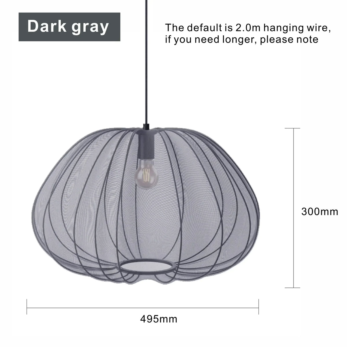 suspension lumineuse moderne blanc crème rayures verticales 300mm 495mm 550mm 470mm