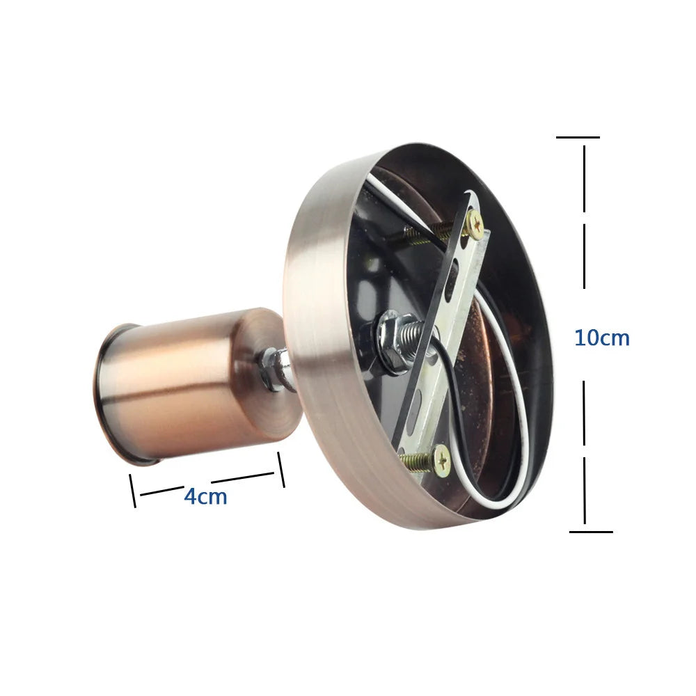 Support lampe moderne or argent noir vis fixation cuisine chambre coucher 5w led 3000k