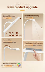 lampe led moderne blanc interface tactile câble 1m5 clips 80cm flux lumineux haute luminosité