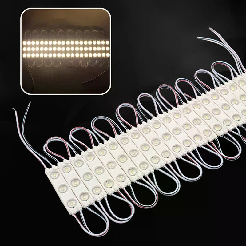 modules led blanc modernes étanches ip67 12v carrés lisses opaques 20 pièces