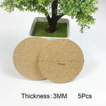 coasters liège marron clair texture naturelle moderne respectueux environnement